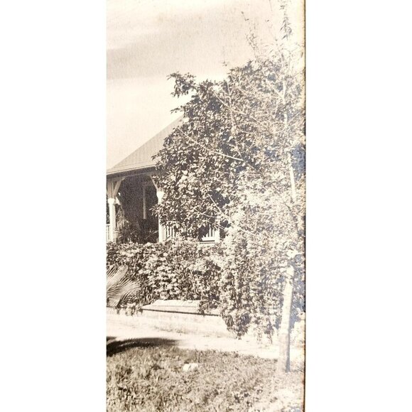 1920s Hand Black White Tinted Photograph Georgia House Unsigned Framed DWWW14 - Picture 3 of 3